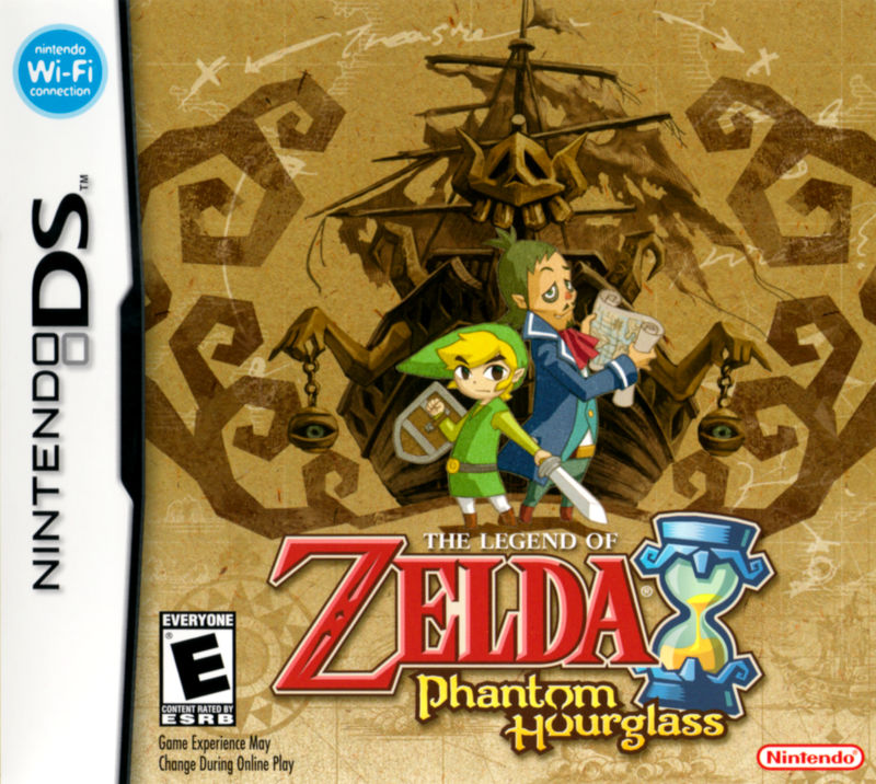 Zelda Phantom Hourglass box art for Nintendo DS